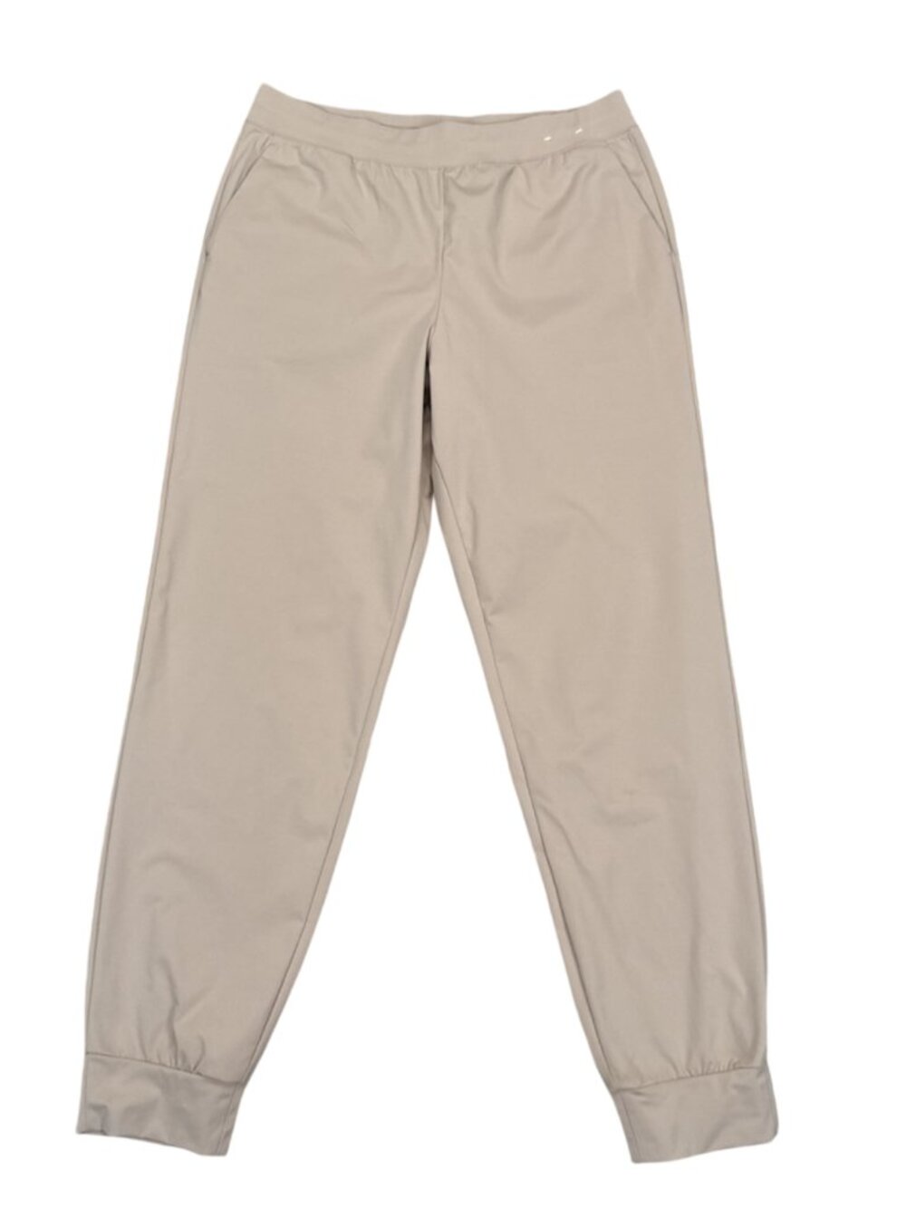 Uniqlo AIRism Jogger Pants Women's M Beige Tapered Elastic